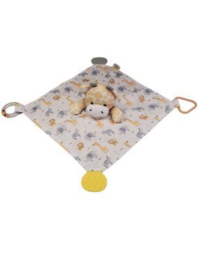 Modern Baby Giraffe Security Blanket Baby Blanket Lovie Teether Yellow